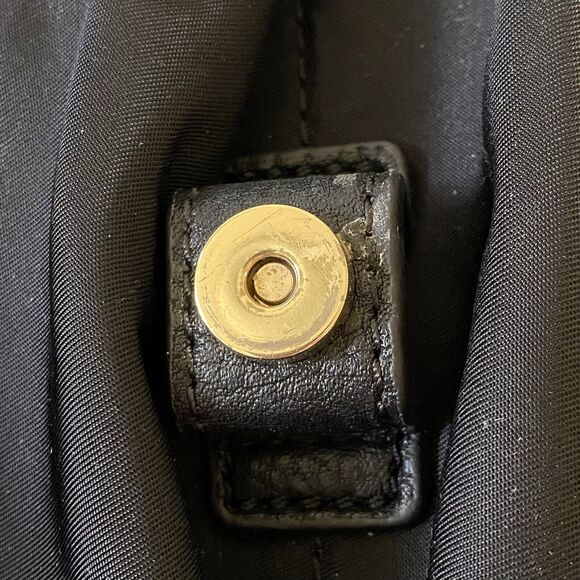 TORY BURCH Solid Black Nylon Large Messenger Bag - Picture 8 of 10